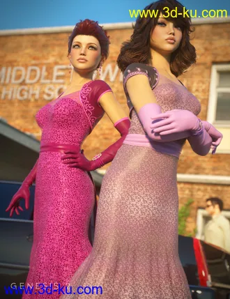 3D打印模型Prom Night for Evening Gown for Genesis 2 Female(s)的图片