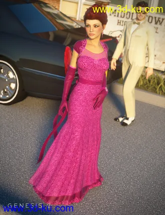 3D打印模型Prom Night for Evening Gown for Genesis 2 Female(s)的图片