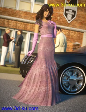 3D打印模型Prom Night for Evening Gown for Genesis 2 Female(s)的图片