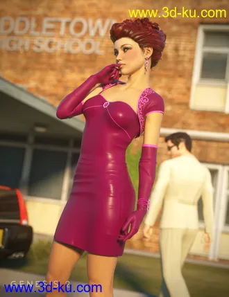 3D打印模型Prom Night for Evening Gown for Genesis 2 Female(s)的图片