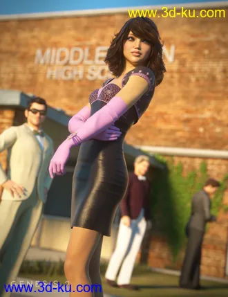3D打印模型Prom Night for Evening Gown for Genesis 2 Female(s)的图片