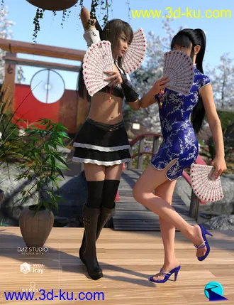 3D打印模型Props and Poses Converter from Genesis 2 Female to Genesis 8 Female的图片