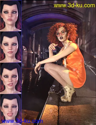 3D打印模型PTF Borderline Moods Poses and Expressions for Genesis 8 Female and Teen Kaylee 8的图片