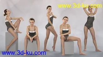 3D打印模型PTF Borderline Moods Poses and Expressions for Genesis 8 Female and Teen Kaylee 8的图片