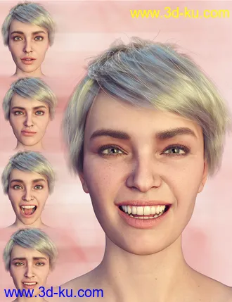 3D打印模型PTF Loves Me - Loves Me Not Expressions for Genesis 8.1 Female的图片