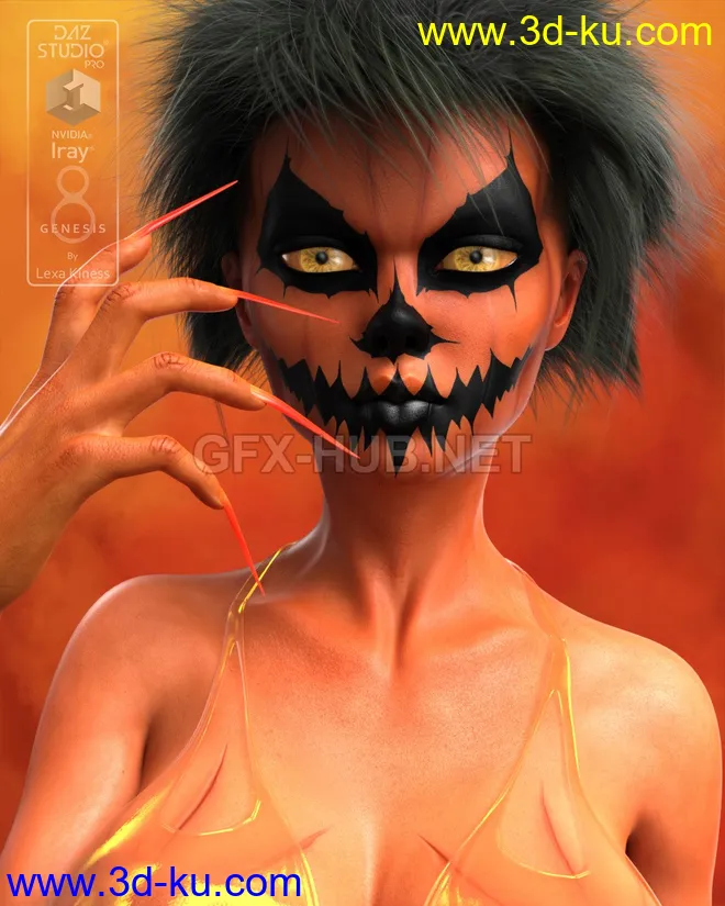 Pumpkina for Genesis 8 Female模型的图片1