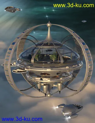3D打印模型PW Nirvana Space Station的图片