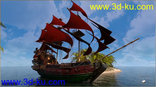 PW Pirate Ship Poseidon模型的图片2