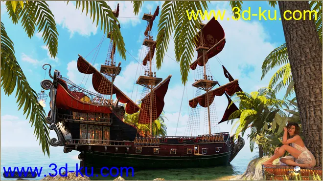 PW Pirate Ship Poseidon模型的图片3