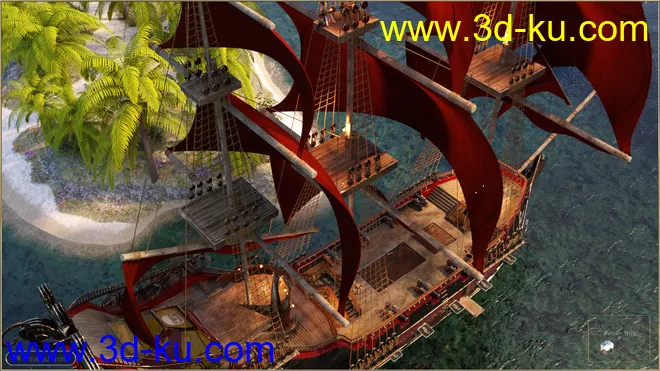 PW Pirate Ship Poseidon模型的图片6