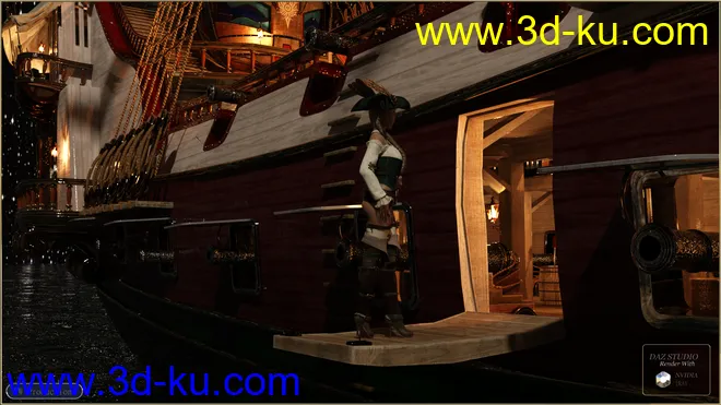PW Pirate Ship Poseidon模型的图片10