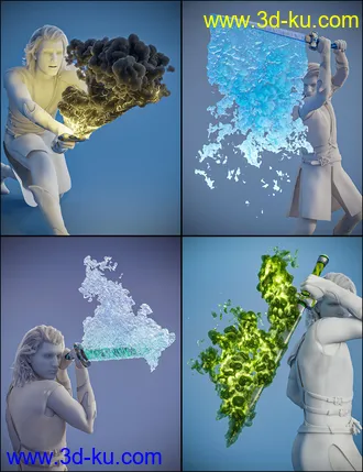 3D打印模型Pyromantix - Elemental Sword Materials的图片