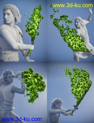 3D打印模型Pyromantix - Elemental Sword Materials的图片