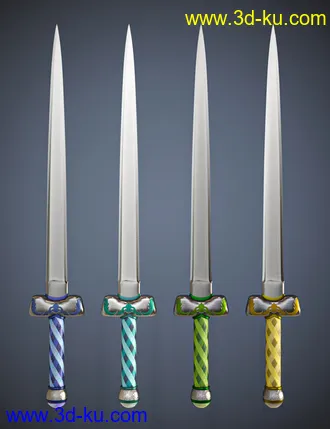 3D打印模型Pyromantix - Elemental Sword Materials的图片