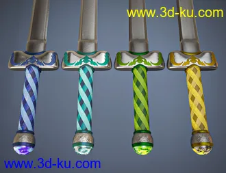 3D打印模型Pyromantix - Elemental Sword Materials的图片