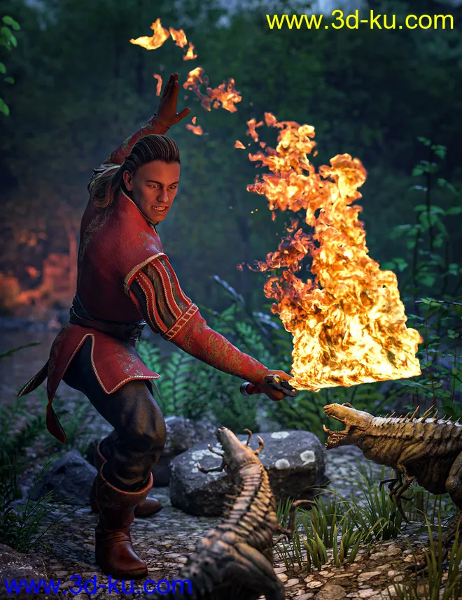 Pyromantix - Fire Swords模型的图片2