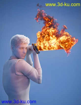 3D打印模型Pyromantix - Fire Swords的图片