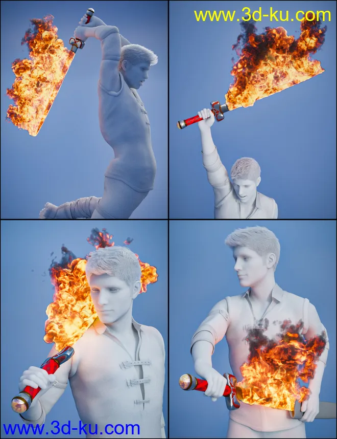 Pyromantix - Fire Swords模型的图片14