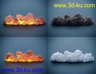 3D打印模型Pyromantix - Volumetric Flames的图片