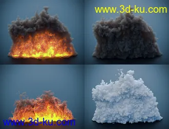 3D打印模型Pyromantix - Volumetric Flames的图片
