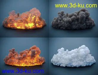 3D打印模型Pyromantix - Volumetric Flames的图片