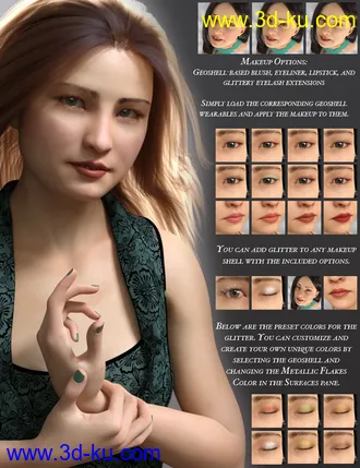 3D打印模型QX Xia Ming for Genesis 8 Female的图片