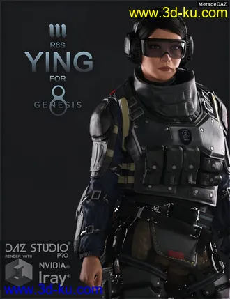 3D打印模型R6S Ying for Genesis 8 and 8.1 Female的图片