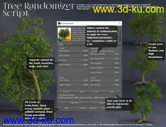3D打印模型Randomizable Trees的图片