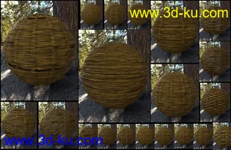 3D打印模型Rattan Iray Shaders的图片