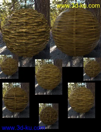 3D打印模型Rattan Iray Shaders的图片