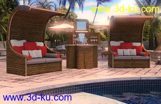 3D打印模型Rattan Iray Shaders的图片