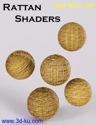 3D打印模型Rattan Iray Shaders的图片