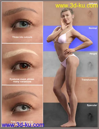 3D打印模型Raw Skins1 PBR Merchant Resource Textures for Genesis 8.1 Female的图片