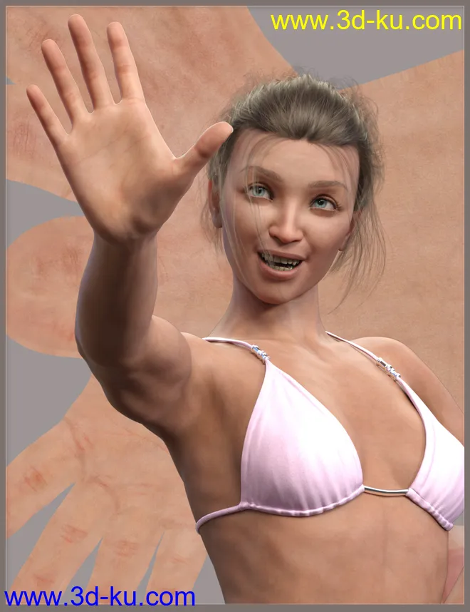 Raw Skins1 PBR Merchant Resource Textures for Genesis 8.1 Female模型的图片7