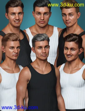 3D打印模型Real Faces and Bodies for Juan Carlos 8的图片