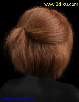 Relaxed Tail Bob for Genesis 3 and 8 Female(s)模型的图片3
