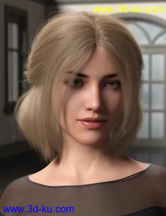 Relaxed Tail Bob for Genesis 3 and 8 Female(s)模型的图片4
