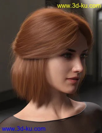 3D打印模型Relaxed Tail Bob for Genesis 3 and 8 Female(s)的图片
