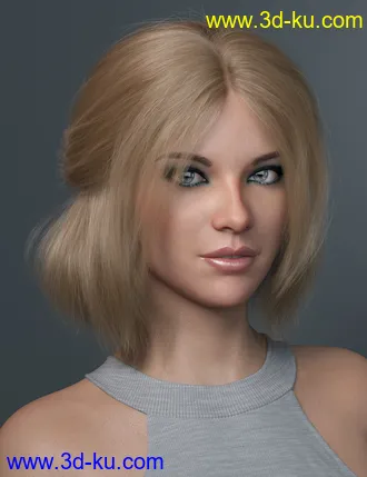 3D打印模型Relaxed Tail Bob for Genesis 3 and 8 Female(s)的图片