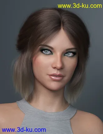 Relaxed Tail Bob for Genesis 3 and 8 Female(s)模型的图片9