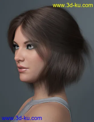 Relaxed Tail Bob for Genesis 3 and 8 Female(s)模型的图片10