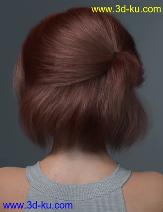 3D打印模型Relaxed Tail Bob for Genesis 3 and 8 Female(s)的图片
