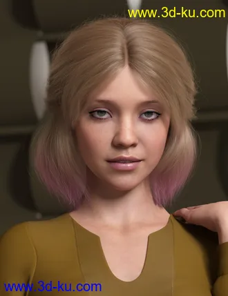 3D打印模型Relaxed Tail Bob for Genesis 3 and 8 Female(s)的图片