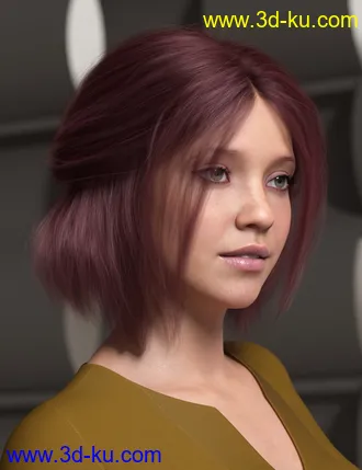 3D打印模型Relaxed Tail Bob for Genesis 3 and 8 Female(s)的图片