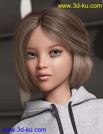 Relaxed Tail Bob for Genesis 3 and 8 Female(s)模型的图片16