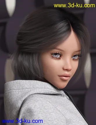 3D打印模型Relaxed Tail Bob for Genesis 3 and 8 Female(s)的图片