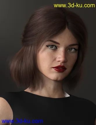 3D打印模型Relaxed Tail Bob for Genesis 3 and 8 Female(s)的图片