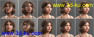 Relaxed Tail Bob for Genesis 3 and 8 Female(s)模型的图片23