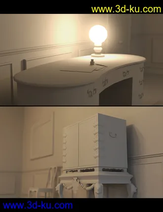 3D打印模型Render In A Box - The Room的图片