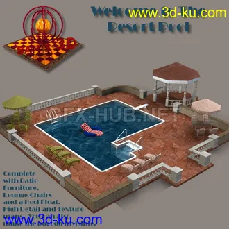 3D打印模型Resort Pool的图片